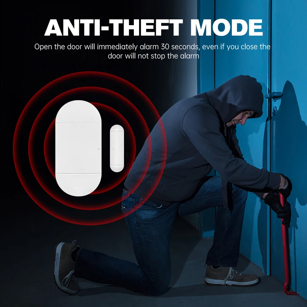 Safety Wireless Door Alarm for Home Security Personal Security Window Alarms Sensor Burglar Door Alarm for Pool, Cars, Sheds