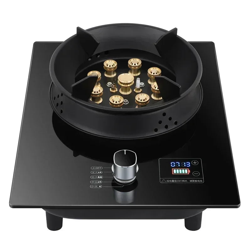 Gas stove single stove liquefied petroleum desktop embedded single natural stove household fierce fire AF