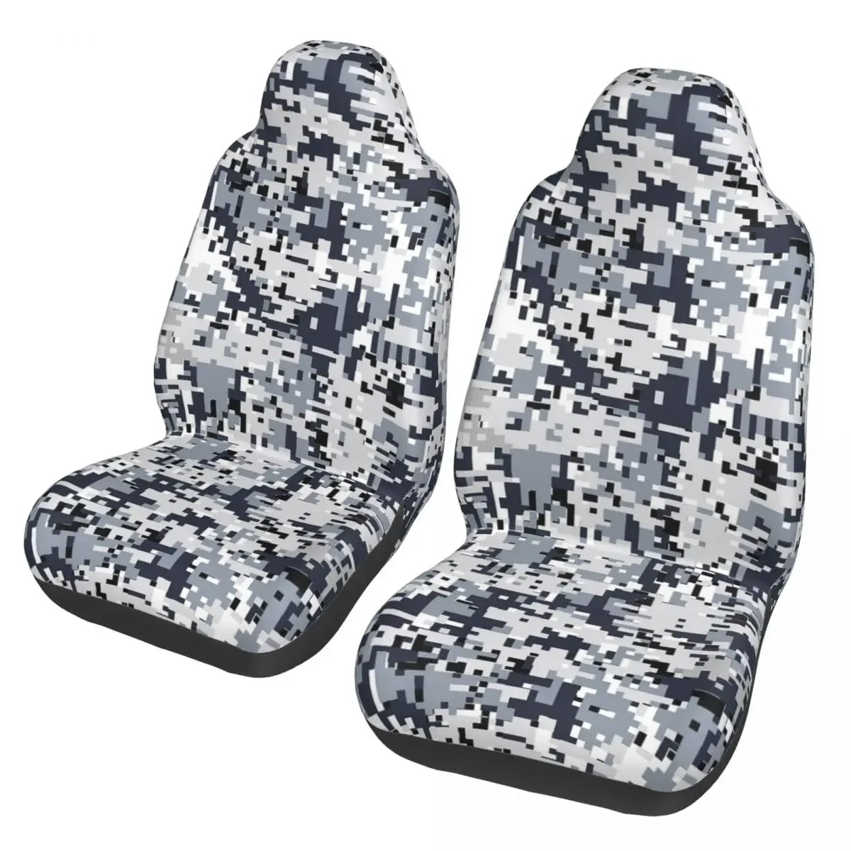 Urban Style Camouflage Universal Car Seat Cover Off-Road For SUV Multicam Front Rear Flocking Cloth Cushion Fabric Hunting
