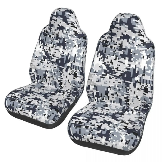 Urban Style Camouflage Universal Car Seat Cover Off-Road For SUV Multicam Front Rear Flocking Cloth Cushion Fabric Hunting