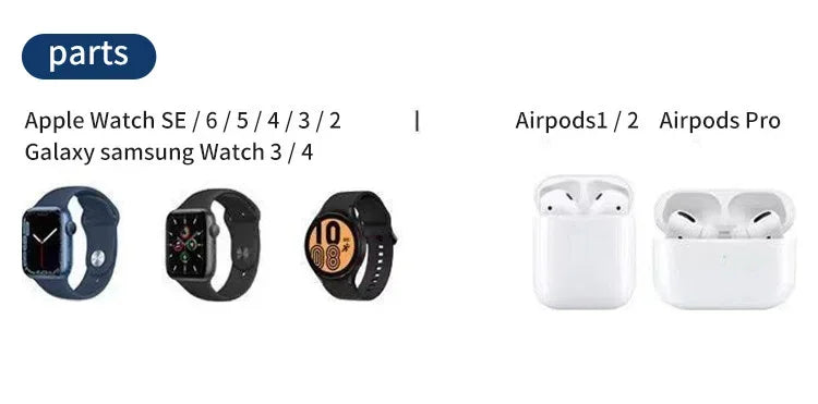 3 In 1 Wireless Charger Stand Fast Charging Station for iPhone 17 16 15 14 13 12 11 iWatch 10/9/8/7 Ultra Airpods Phone Holder