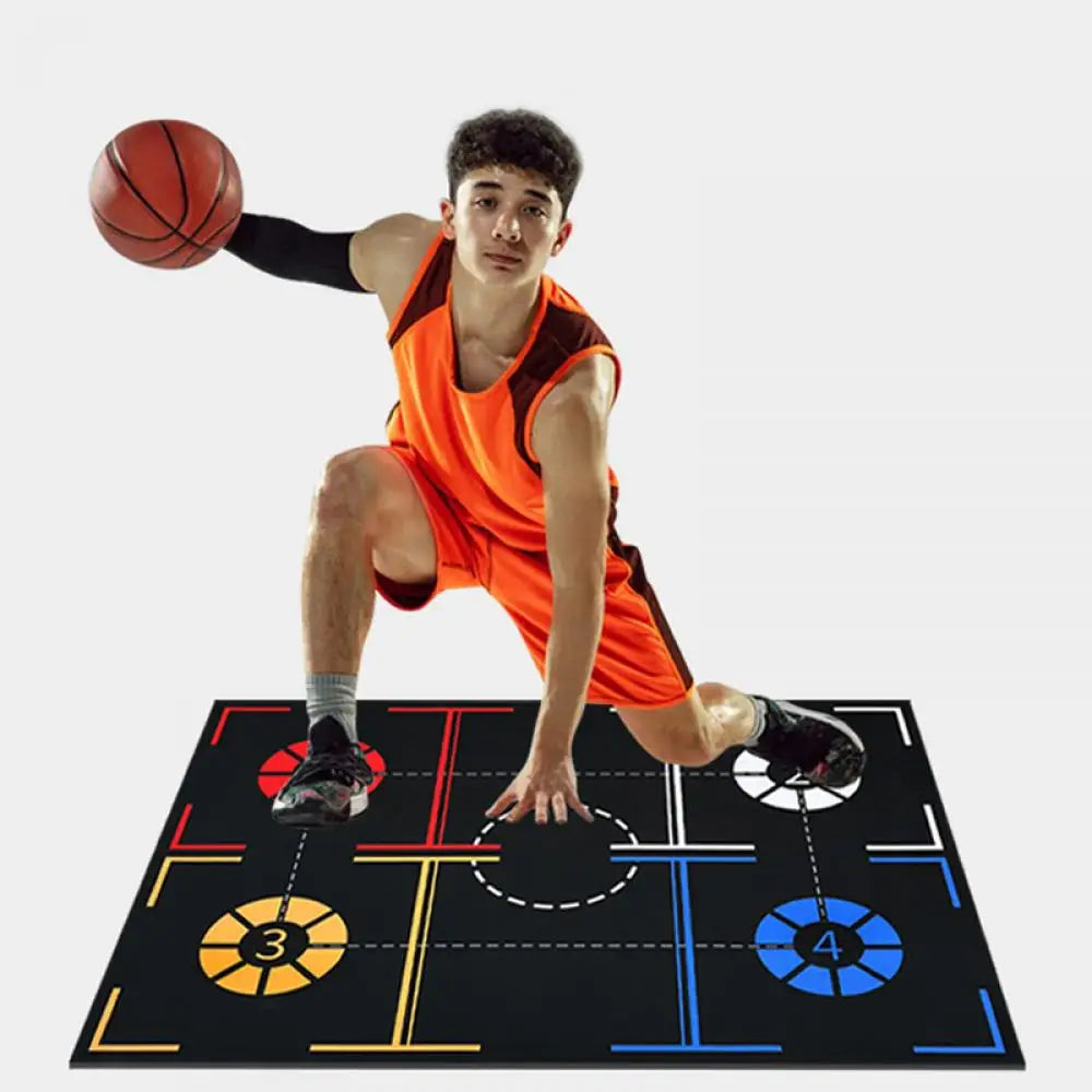 Non Slip Soundproof Basketball Training Mat Kids Youth Indoor Ball Control Dribbling Drill Thickened Safety Home Gym