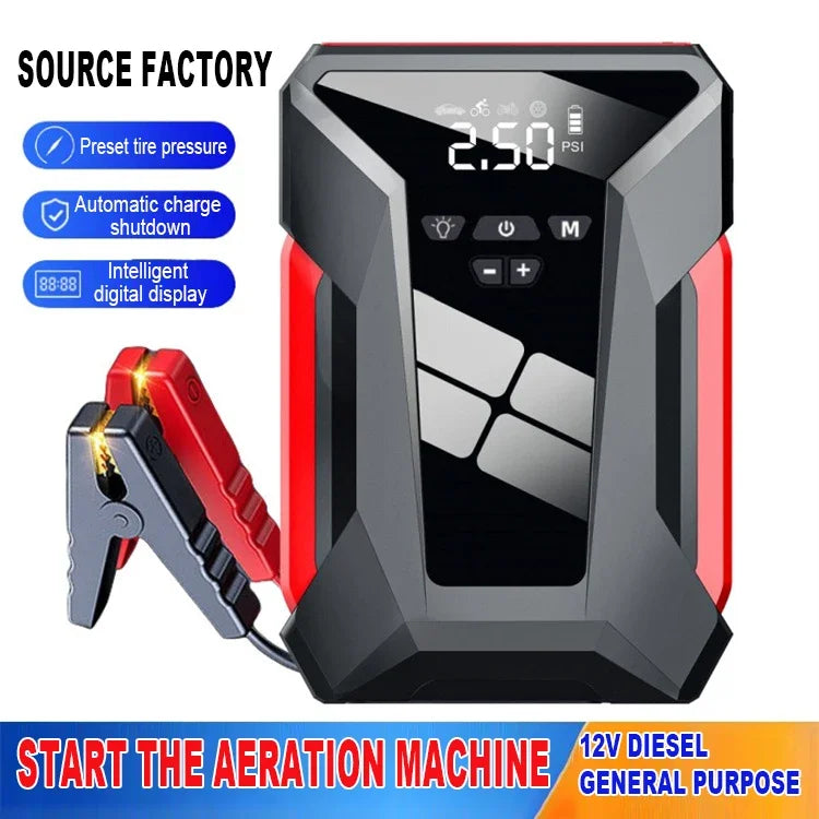 Car Jump Starter Starting Device Battery Power Bank 12V38000mAh Jumpstarter Auto Buster Emergency Booster Car Charger Jump Start