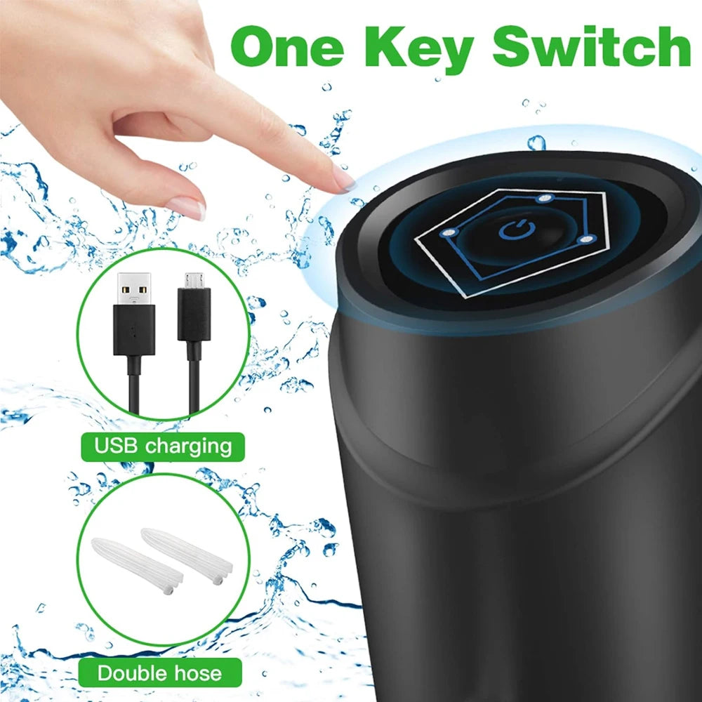 5 Gallon Electric Water Dispenser for 2/5 Gallon Water Bottle Dispenser, Camping Portable USB Rechargeable Water Pump