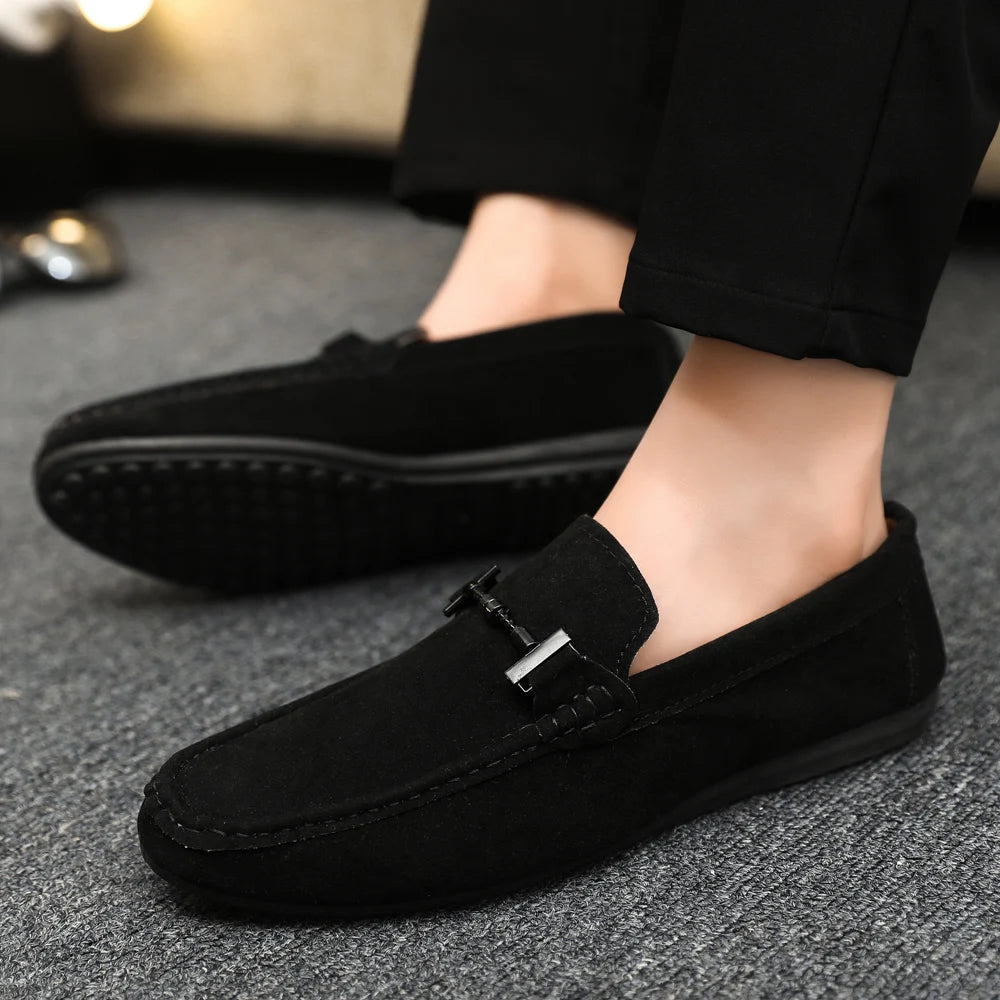 Men Loafers Soft High Quality Spring Autumn Shoes Men Casual Shoes Warm Slip on Flats Driving Shoes Large Size chaussure hommes