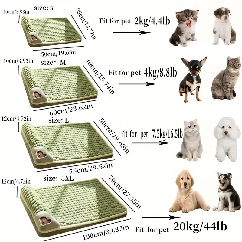 New Winter Warm Washable Removable Dog Bed Mat Pet Supplies Large Dog Bed, Cat Bed Pet Bed