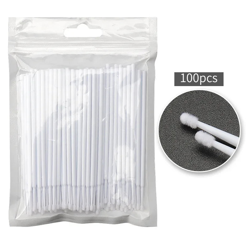 100-1000Pcs Disposable Micro Brush Mascara Wands Applicator Lash Removing Swab Microbrush Eyelash Extension Makeup Brushes Tools