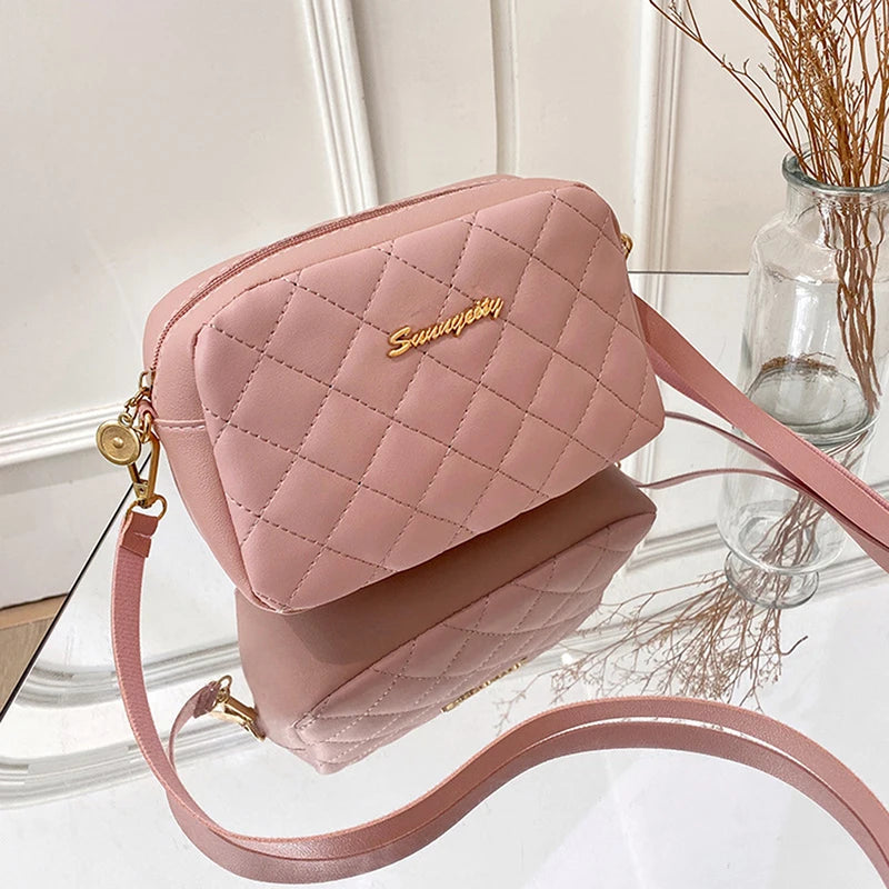Fashion Ladies Crossbody Bags Luxury Tassel Small Messenger Bag For Women Lingge Embroidery Casual Female Shoulder Bag