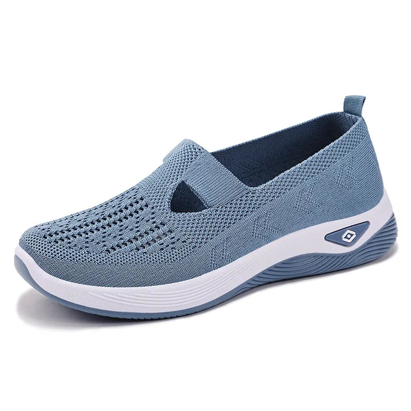 Women's Sneakers Breathable Slip on Walking Shoes Mesh Low Top Ladies Vulcanized shoes Soft Sole Lightweight Casual Shoes