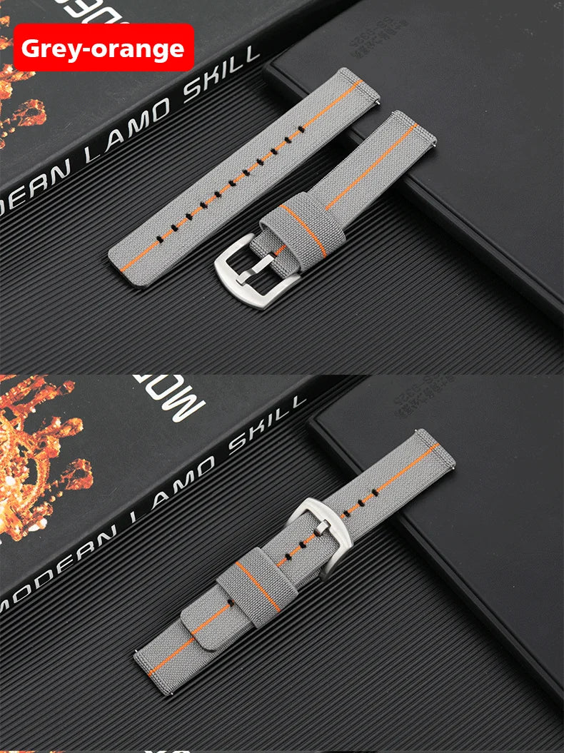 Nylon Watch Band 18mm 20mm 22mm Bracelet Elastic Watch Strap Universal Fast Release Wrist Band Belt Replacement Accessories