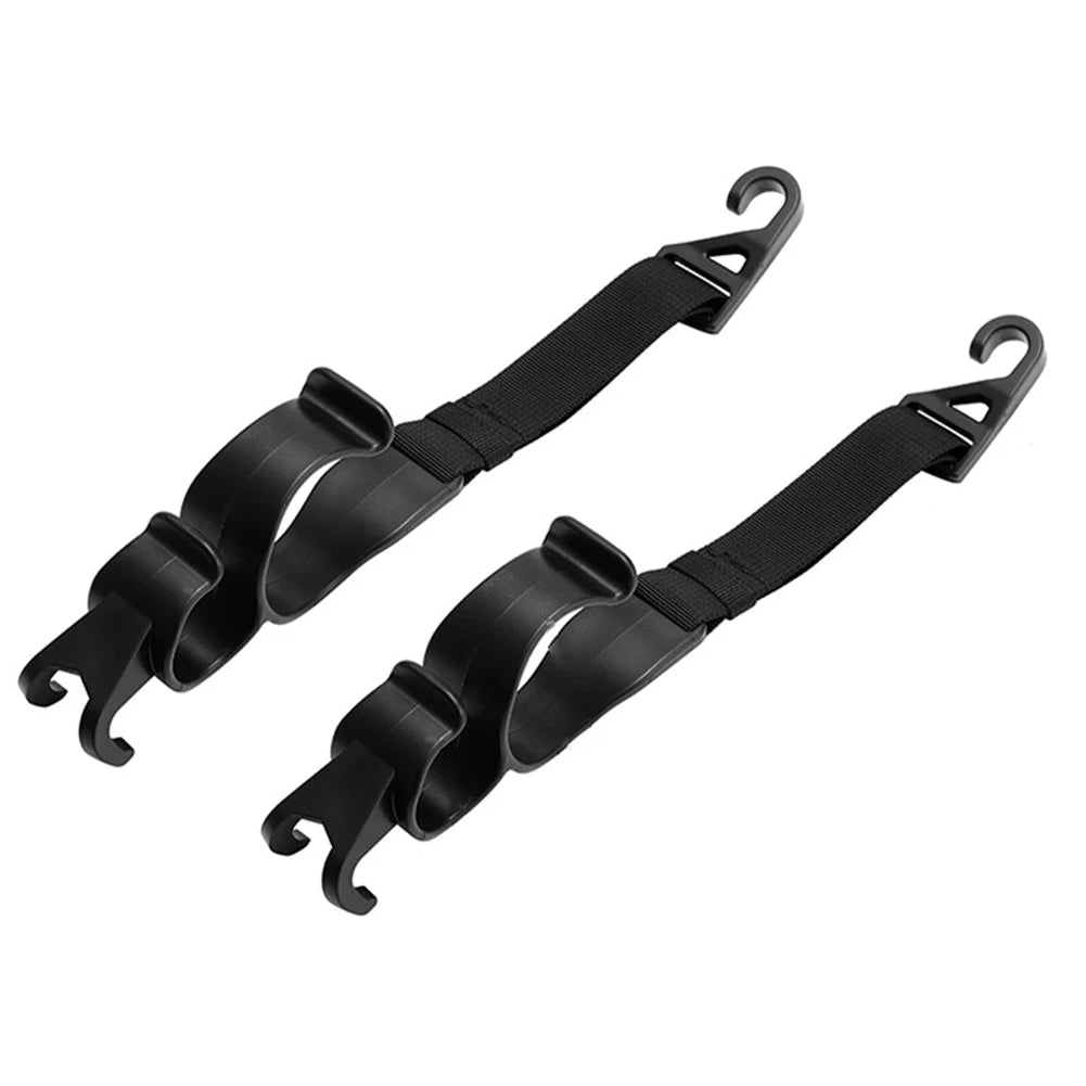 2pcs Multi-Function Car Back Seat Hook Rear Seat Headrest Hanging Hook Umbrella Holder Seat Back Storage Interior Organizer
