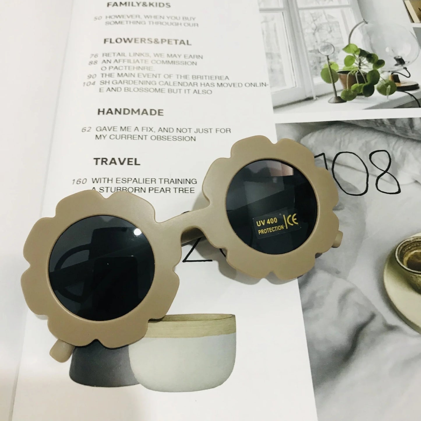 2023 new cute children's frosted glasses color series baby sunglasses