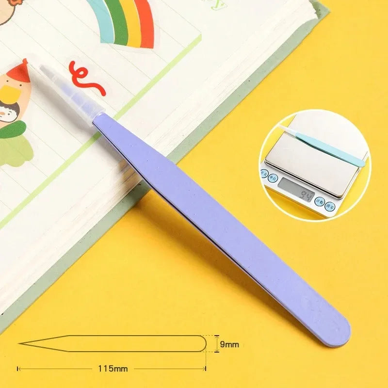 Color Eyelash Comb Tweezers Carbon Steel Professional Pincet Lashes Extension Tweezers False Eyelashes Applicator Makeup Tools