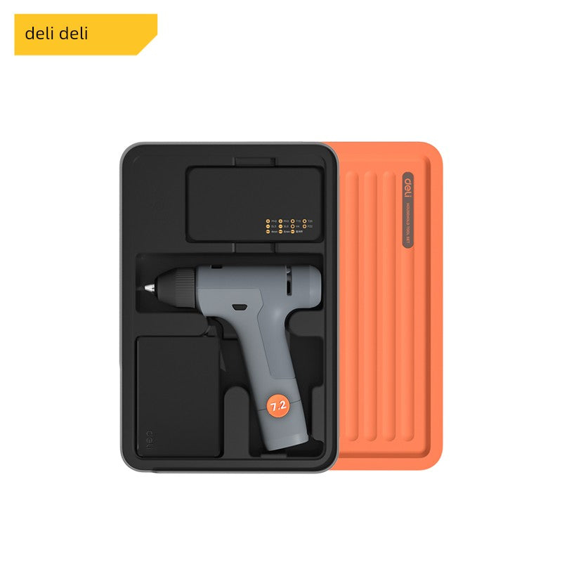 Deli Home Daily For Home Wire Cutter Hammer Lithium Electric Drill Emergency Repair Multifunctional Suit Tool H1001