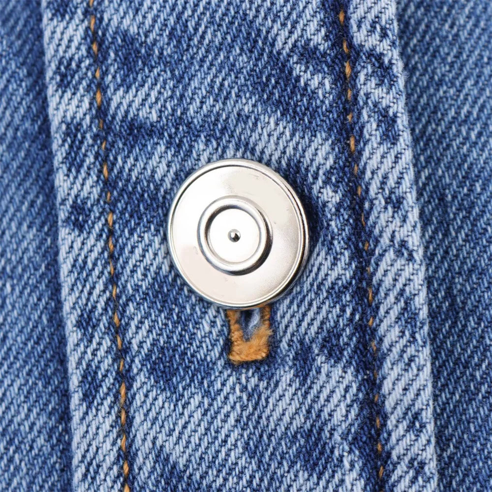 Women's Versatile Denim Long sleeved Short Shirt Top Long pants Set Spring/Summer New Product Casual Women's Wear