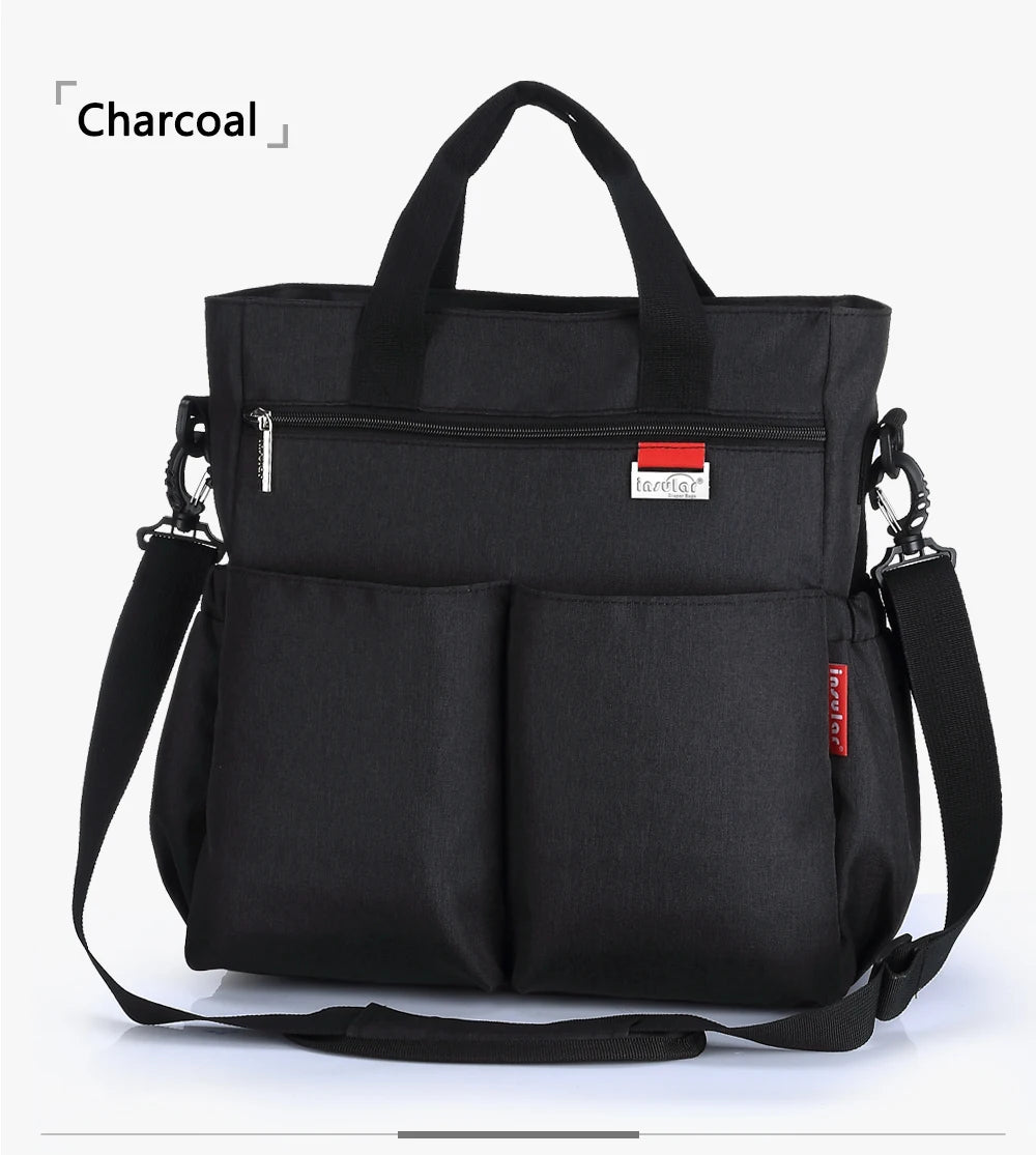 Fashionable Insular Baby Diaper Bag for Mothers Waterproof Multifunctional Nappy Organizer with Stroller Strap Changing Bag
