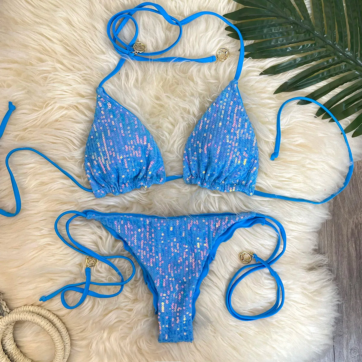 Sequins S - L  Glitter Shiny Bikini Women Swimwear Female Swimsuit Two-pieces Bikini set Brazilian Bather Bathing Suit Swim 2026