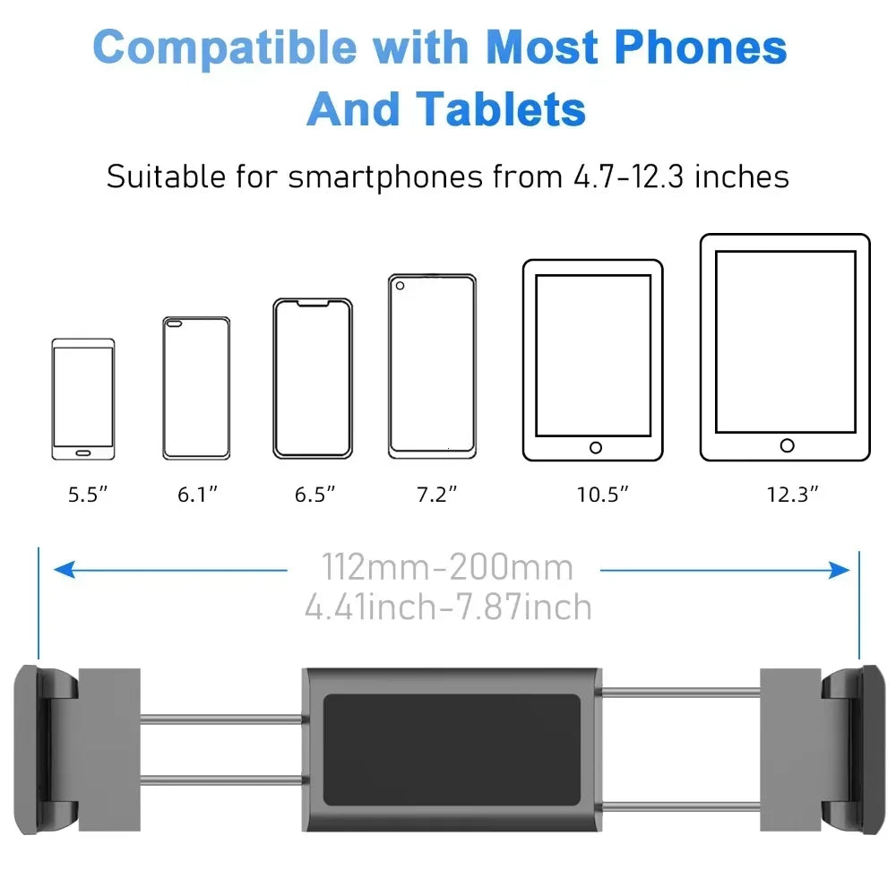 Collapsible Back Seat Headrest Tablet Phone Car Holder Stand Ajustable Support For IPhone IPad Xiaomi Car Mobile Mount