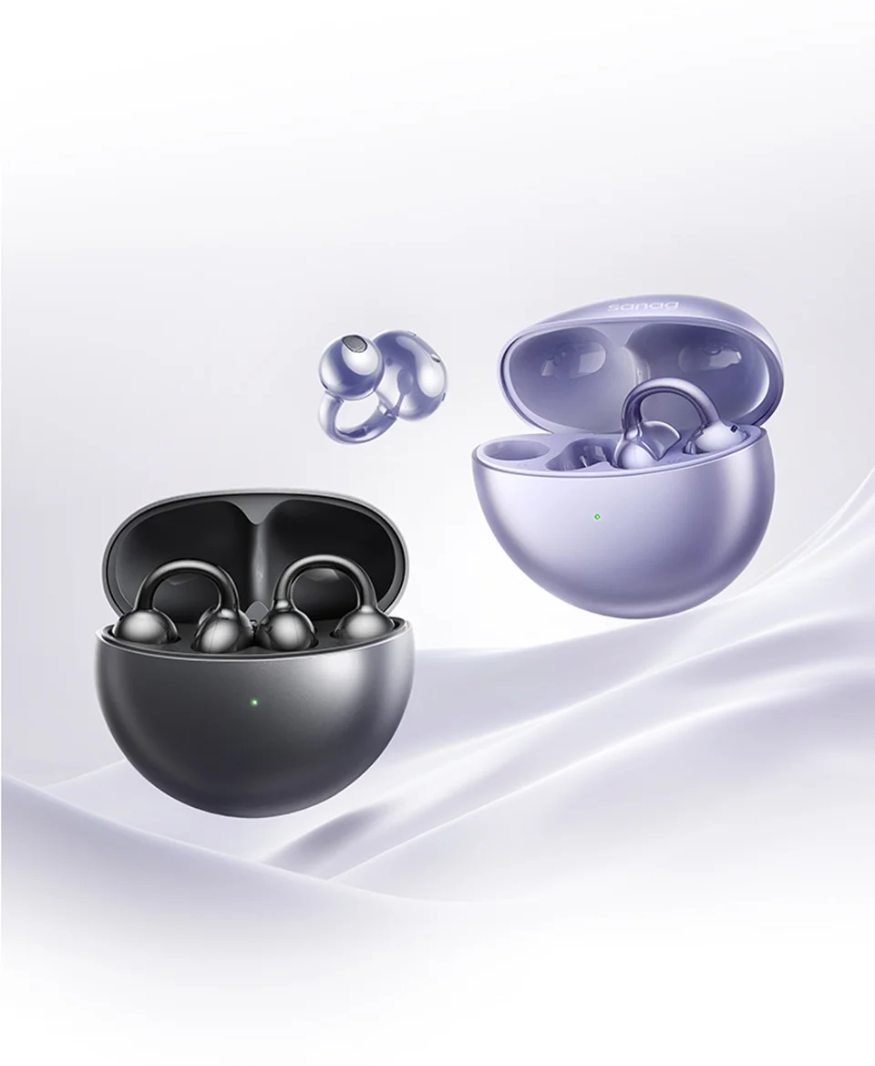 Sanag S6S AI Earphone Open Ear Earphone FreeClip 3D Stereo Sound Bluetooth 5.3 OWS Sport Headphones IPX4 Waterproof