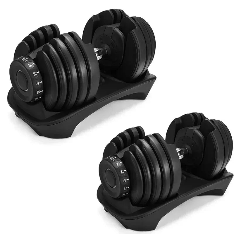 VEVOR Adjustable Dumbbell 24/40KG 52.5/90LBS Fitness Equipment Training Arm Muscles Dumbbell SET Adjustable Home Trainning