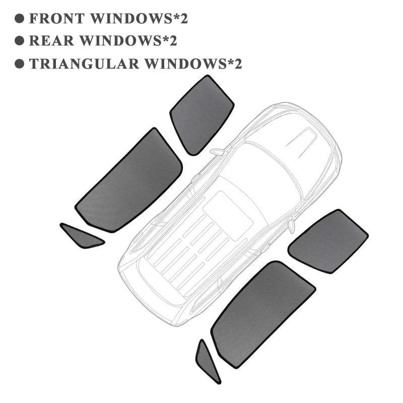 For Lexus GX 2024 2025 Land Cruiser Prado J250 LC250 Magnetic Car Sunshade Front Windshield Curtain Rear Side Window Sun Shade