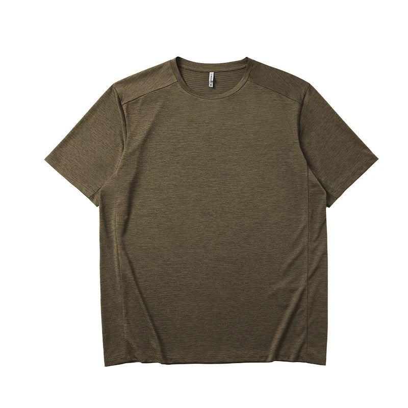 2026 New Quick Drying T-shirt for Men's Outdoor Sports, Moisture Wicking and Cool Short Sleeved Top for Summer