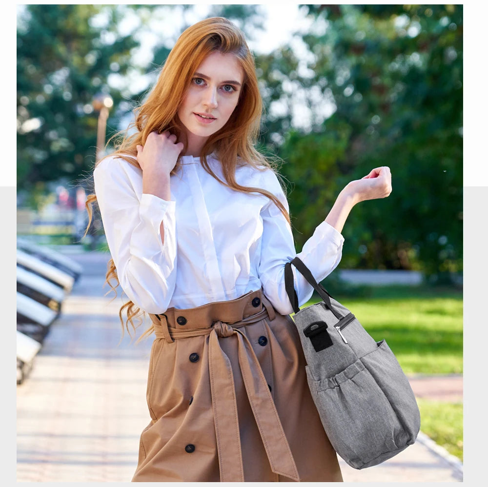 Fashionable Insular Baby Diaper Bag for Mothers Waterproof Multifunctional Nappy Organizer with Stroller Strap Changing Bag