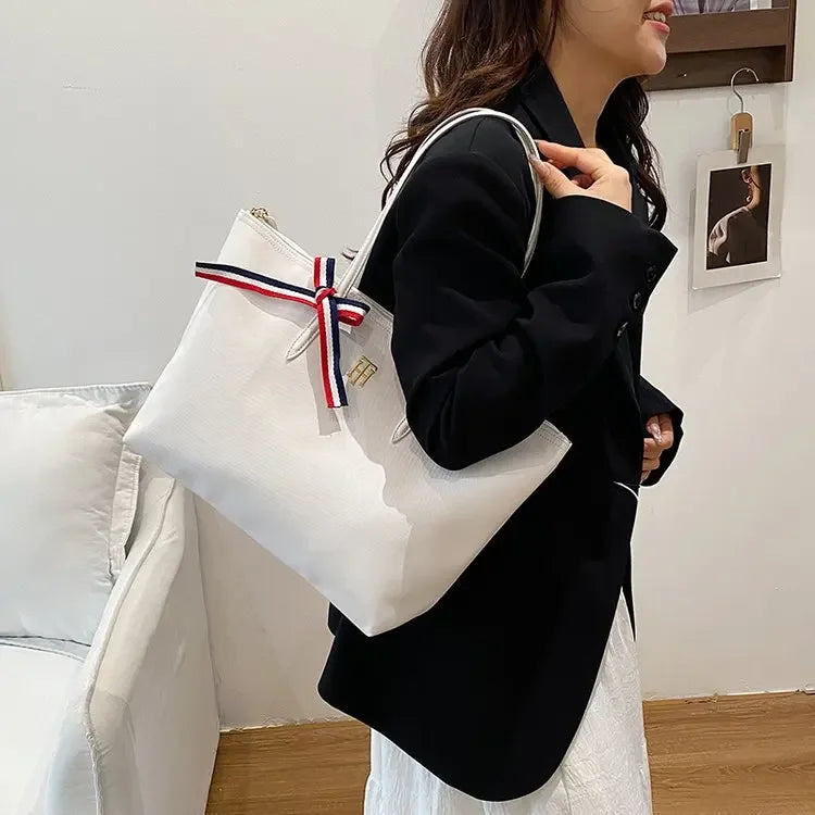 Vintage Elegant Diaper Bag: Luxury Crossbody Handbag For Women With Designer Letter Logo And Large Capacity Tote Function