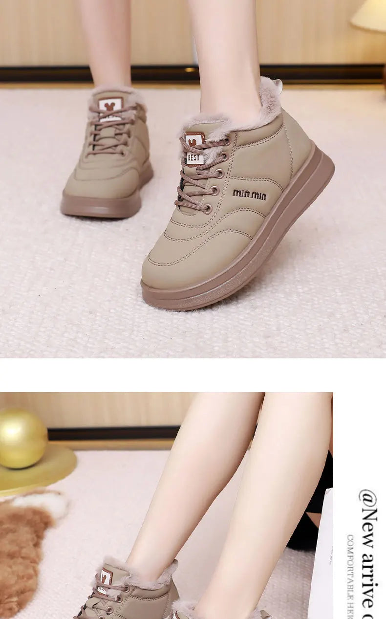 Women's 2025 Winter New Versatile Cotton Shoes Fashion Warm Thick Bottom Skid-resistant Durable Free Shipping Women's Shoes