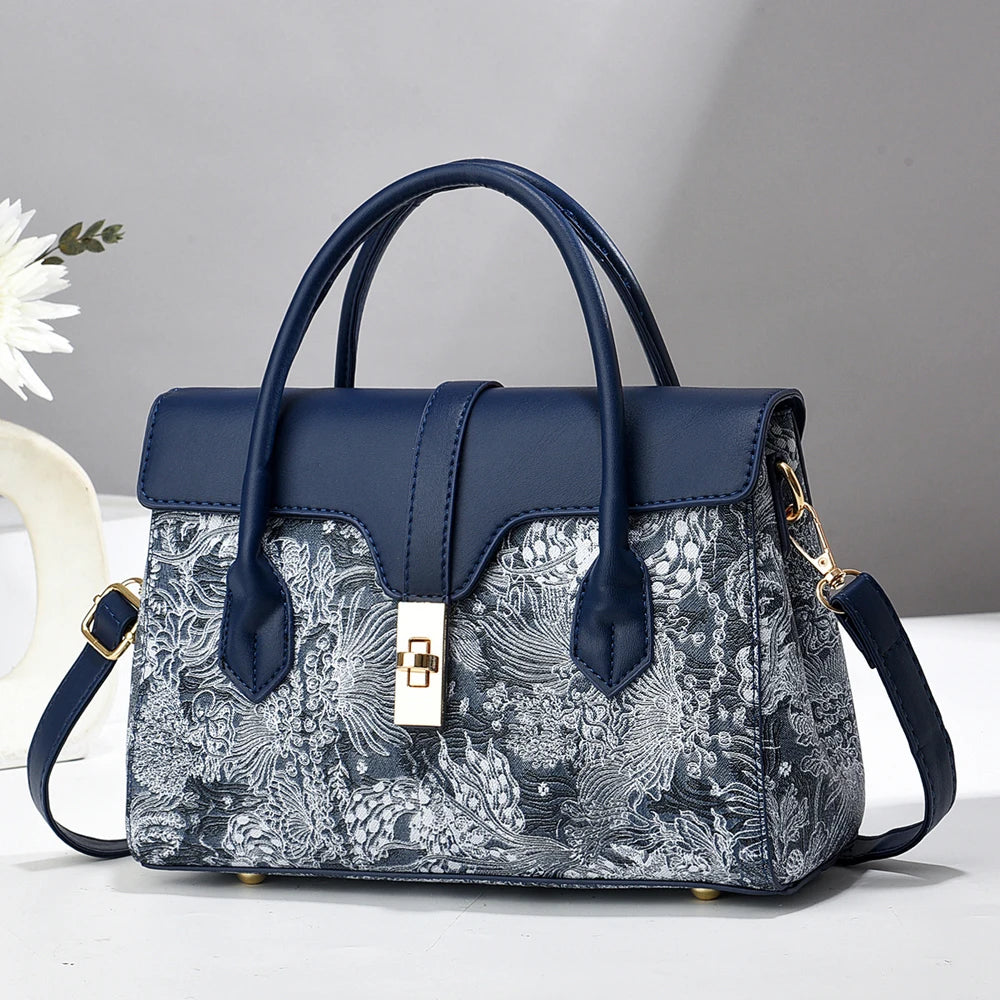 Fashion Luxury Design Shoulder Bag Womens Handbag New Trend Ladies Lady Tote Bags Print Pu Leather Shoulder Cross Bag For Woman