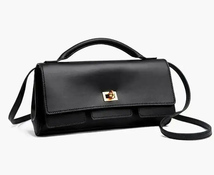 2025 New Luxury Design Top-Handle Bag For Women Evening Handbag Long Purse Solid Color Pu Shoulder Bags Fashionable Outfits