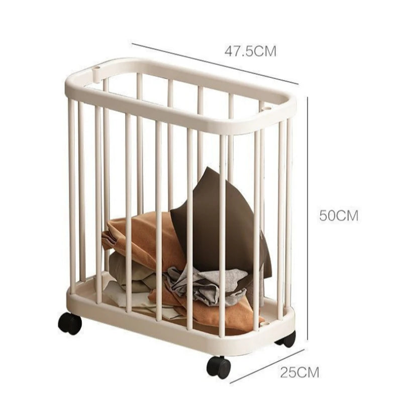 Home Portable Yoga Mat, Fitness Equipment Storage Basket, Snacks and Toys Storage Cart, Large Capacity Storage Clothes Rack