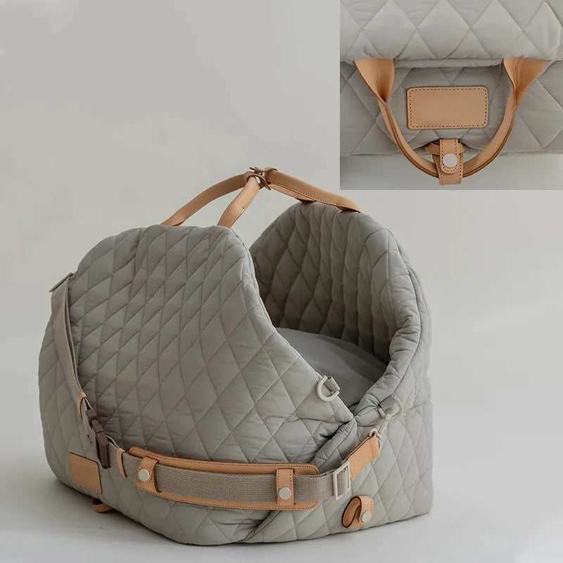 Large Size New Nylon Waterproof Pet Carrier Car Dog Cat Bag Removable Pet Bed Stylish Pet Bag - Crossbody/Shoulder