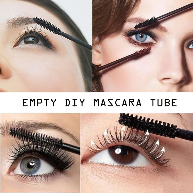 30/50pcs 10ml Empty Eyelashes Mascara Tube Vials Bottle Tool Fashion For Castor Oil DIY Cosmetic Container With White Pink Cap