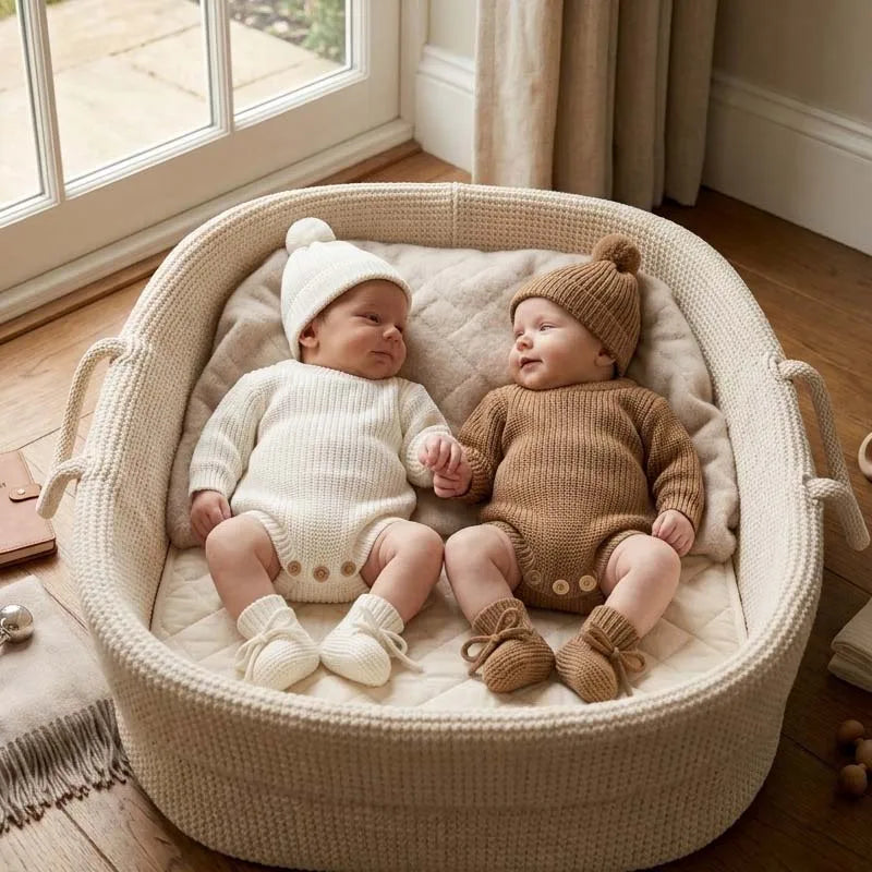 Autumn Baby Knitted Romper Headband Hat Socks Set 3Pcs Solid Color Newborn Outfit Cotton Warm Infant Shower Clothing Gifts