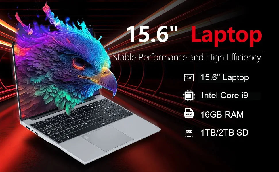 15.6" Intel Core I7-1165G7 Laptop Computer Windows 11 16GB RAM 1/2TB SSD Notebook PC 4K HD Wifi6 Backlit Portable Office Laptops