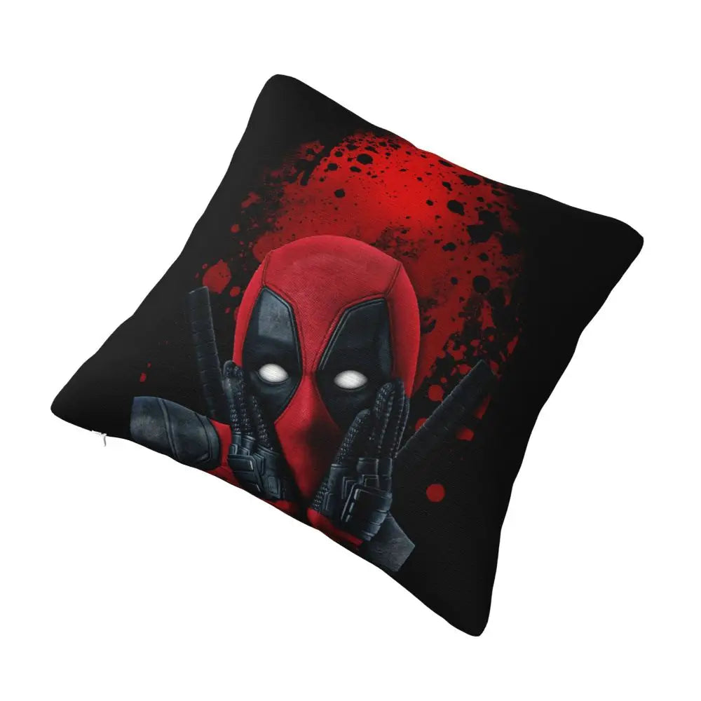 Custom Deadpool Wolverine Cartoon Manga Cushion Cover Soft Cute Pillows
