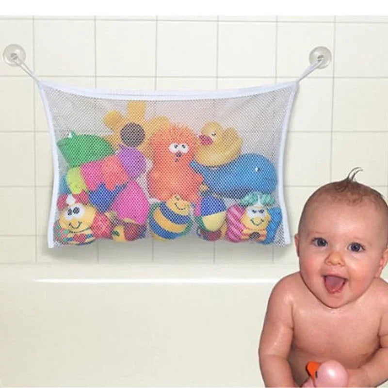 Baby Bath Toys Organizer Quick Dry Toddlers Mesh Net Bag for Bathroom Toy Storage Cartoon Shape Sand Beach Toys Storage Holder