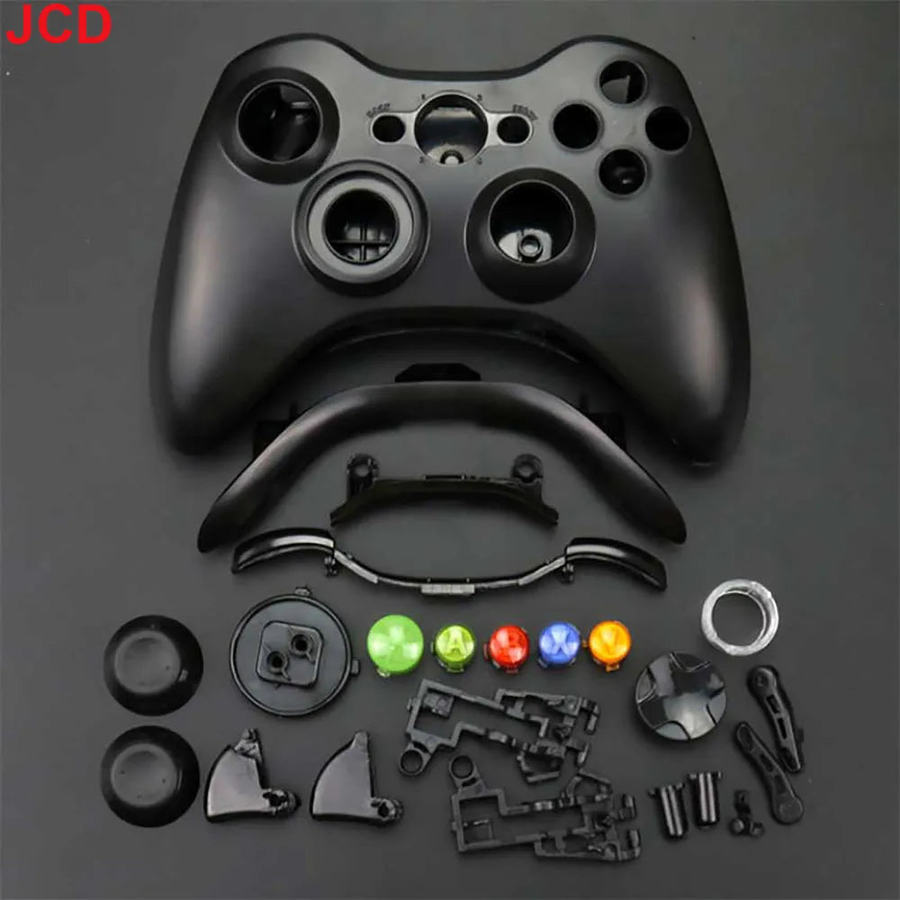 JCD Wireless Game Controller For XBox 360 Case Gamepad Protective Shell Cover Full Set With Buttons Analog Stick Bumpers