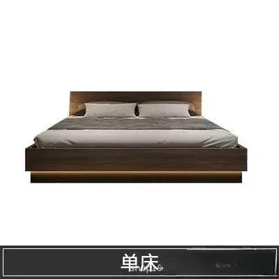 Luxury Japanese Tatami Bed Frame Storage Modern Bedroom Furniture Wood MDF Double Hotel Bed Base with Drawer
