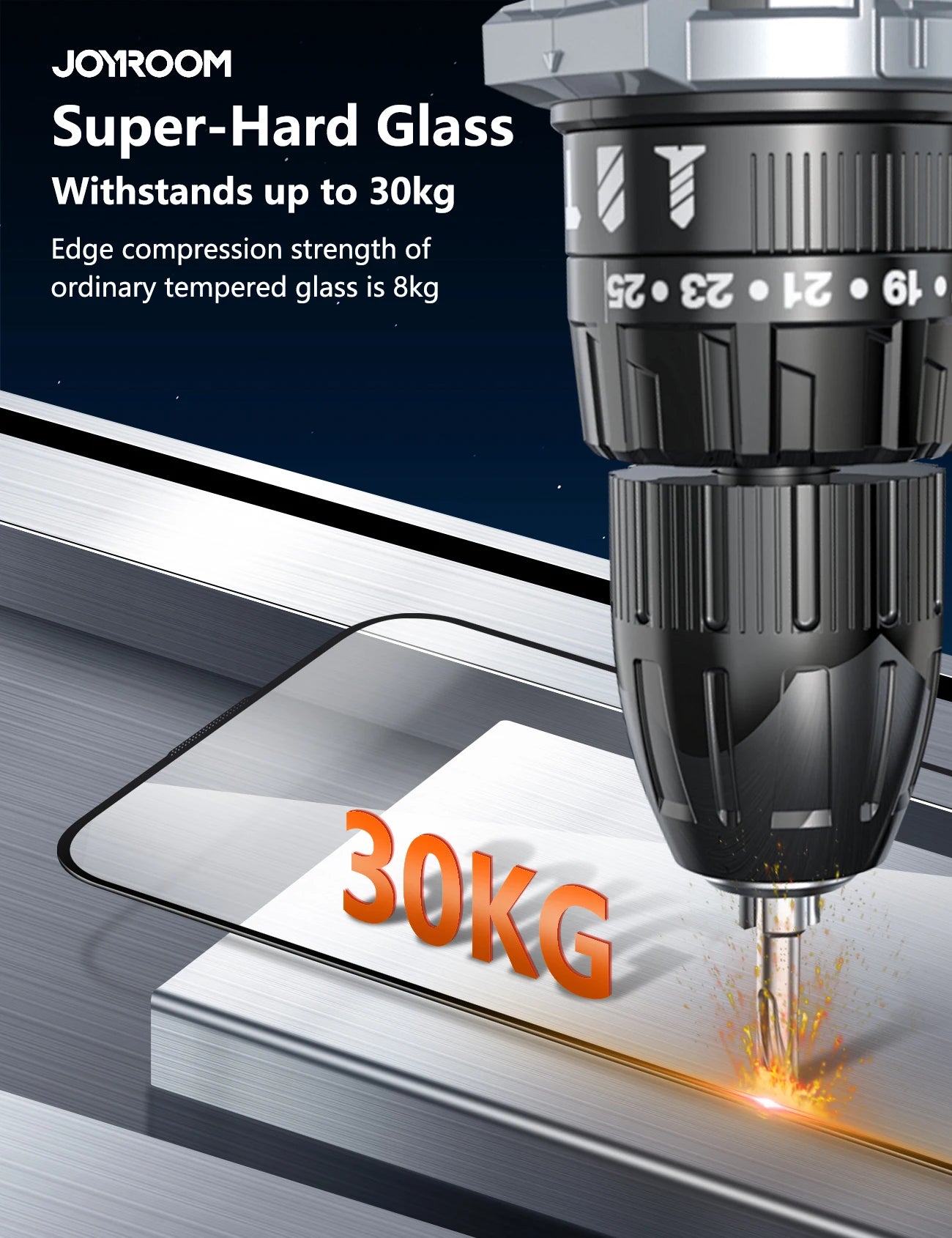 Joyroom 3/2/1pcs HD Anti-Blue Light Glass for iPhone 17 Pro Max Screen Protector Full Screen Eye Protection Tempered Glass