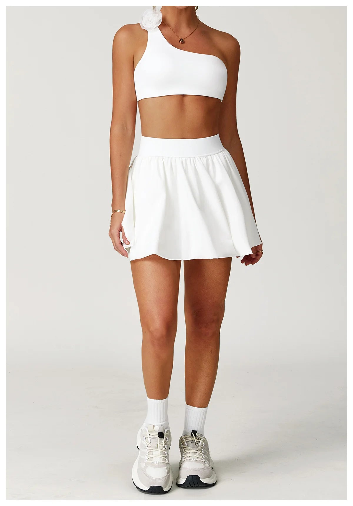 Women Sports Skirts High Waist Yoga Tennis Shorts Dress With Pocket Running Golf Skirt Quick Dry Breathable Belt Safety Pants