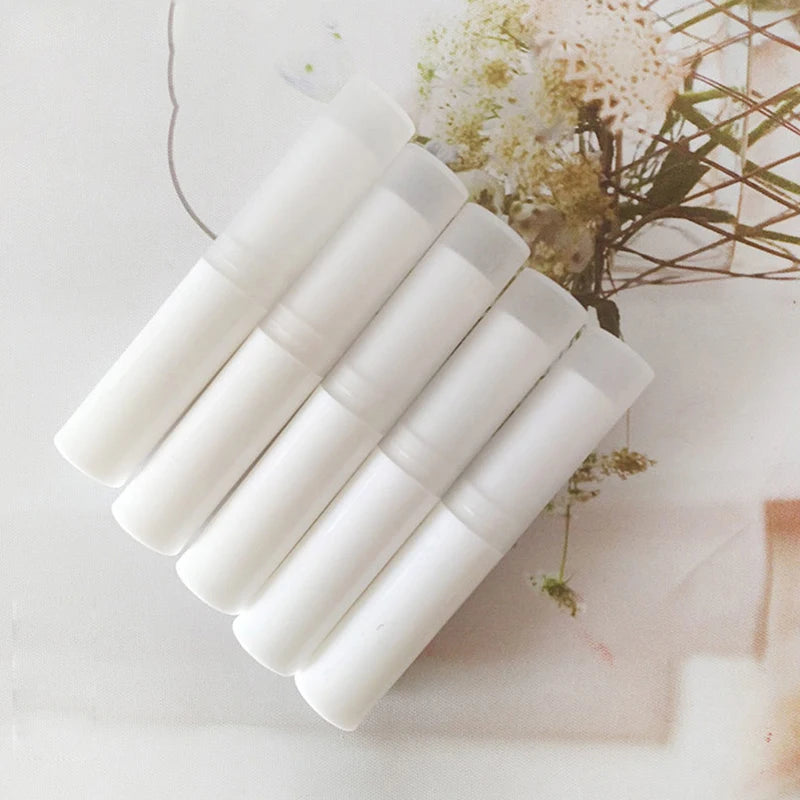 5Pcs 3g Lip Balm Container With Caps Mini Empty Lip Balm Stick Tube Lipstick