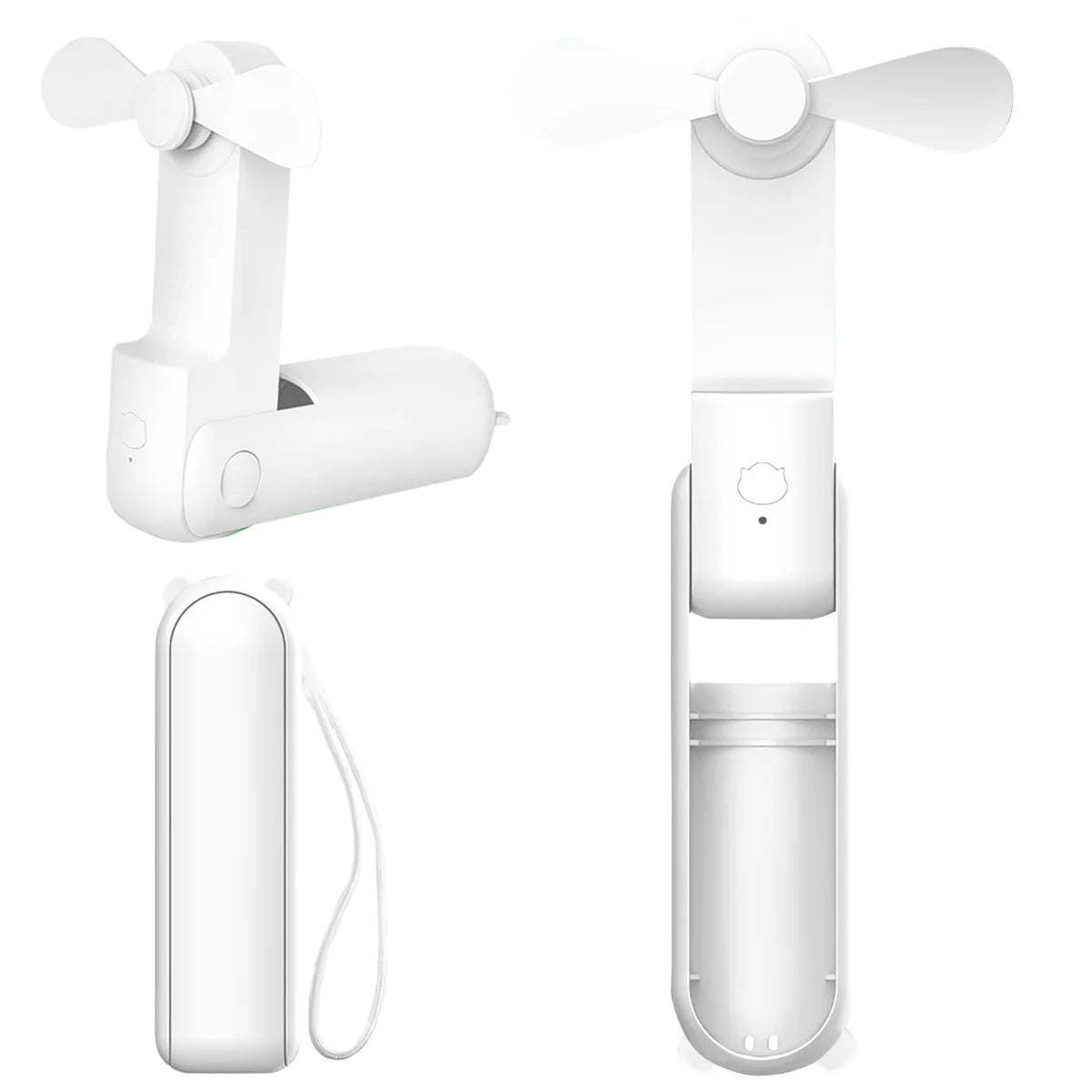 Super Mini Handheld Fan USB Rechargeable Fan 3-speed Adjustable Suitable Portable Camping Small Fans for Travel Outdoor Use