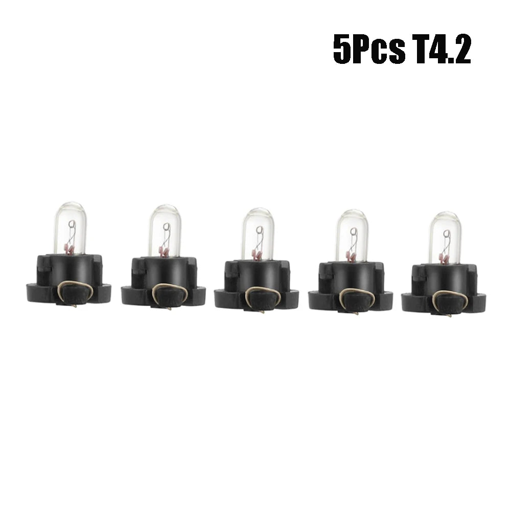 5/10Pcs T3 T4.2 Led Bulbs Car Interior Lights Auto Warming Indicator Lamp 12V 4300K Yellow Warm LIght For Car