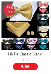 Hi-Tie Pure Black Silk Mens Shirts Plain Smooth Long Sleeve Formal Dress Blouse for Male Wedding Business Events Oversized Gift