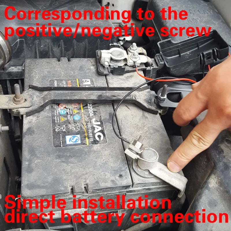 Portable Auto Car Alarm System Universal 12V One Way Vehicle Burglar Alarm Security Protection & 2 Remote Control Auto Burglar