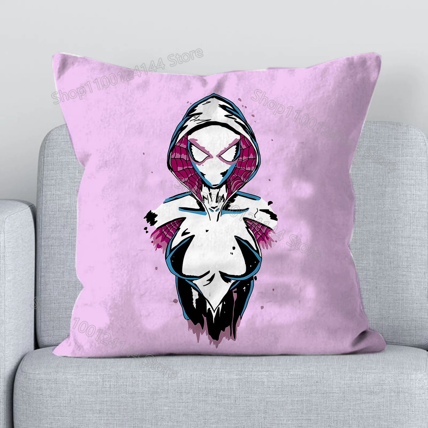 Marvels Avengers Pillowcases Cushion Covers Short Plush Cartoon Pillowslip Living Room Cartoon Sofa Pillow Cases Home Decor Gift