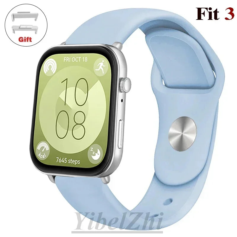 sport Band For Huawei Watch FIT 3 Strap smartwatch Silicone Official 1:1 correa for Huawei Watch fit3 2024 watchband Accessories