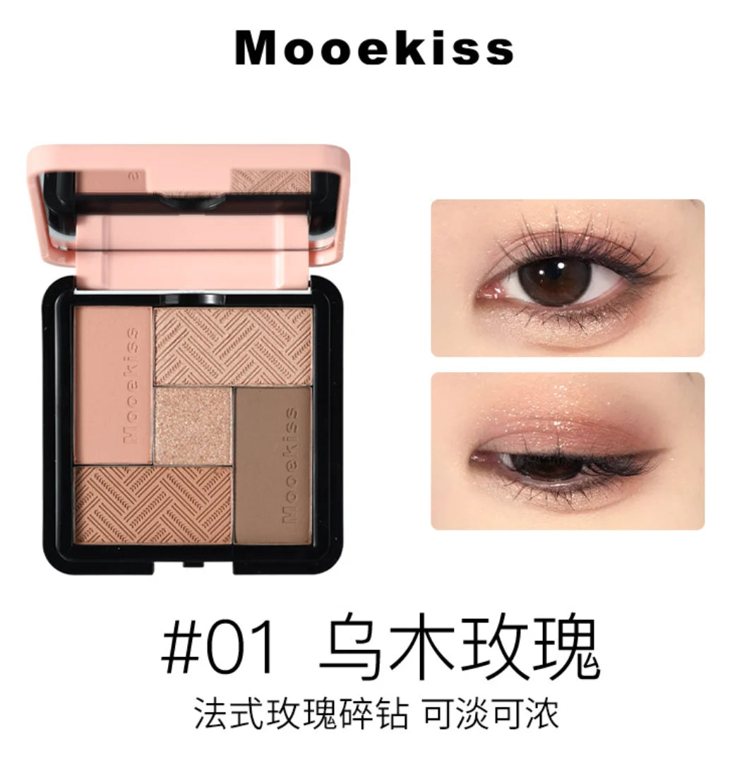 Mooekiss Eyeshadow Palette Multiple Colors One Palette Multipurpose 8.5g Makeup Cosmetics